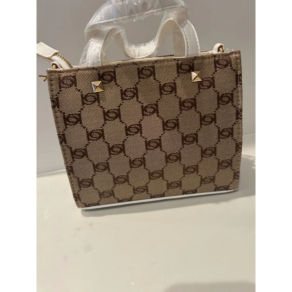 Bebe Talulla Mini Satchel crossbody white embroidery NWT